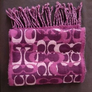 Coach wool scarf OS